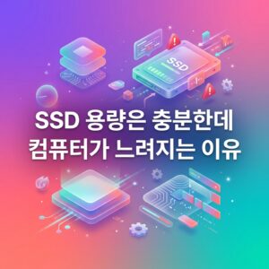 ai thumbnail gradient SSD 용량은 충분한데 컴퓨터가 느려지는 이유 1788136548
